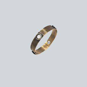 Karyn Chopik Bracelet With Brass Grommets
